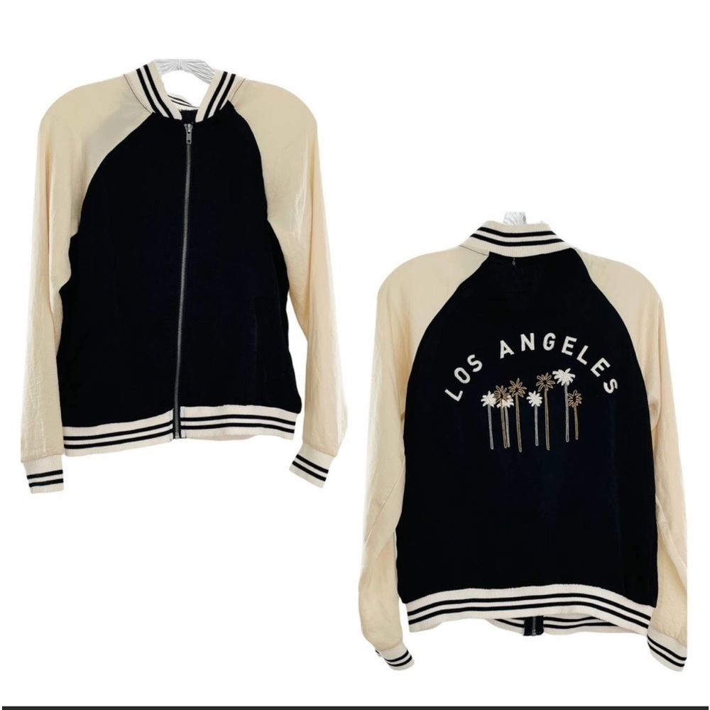 ABOUT a girl Los Angeles spell out jacket womens Small NWT
